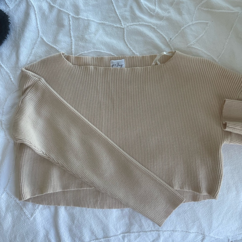 Cropped, knit sweater from Oh Polly